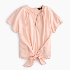 J. Crew Tie-Front Top
